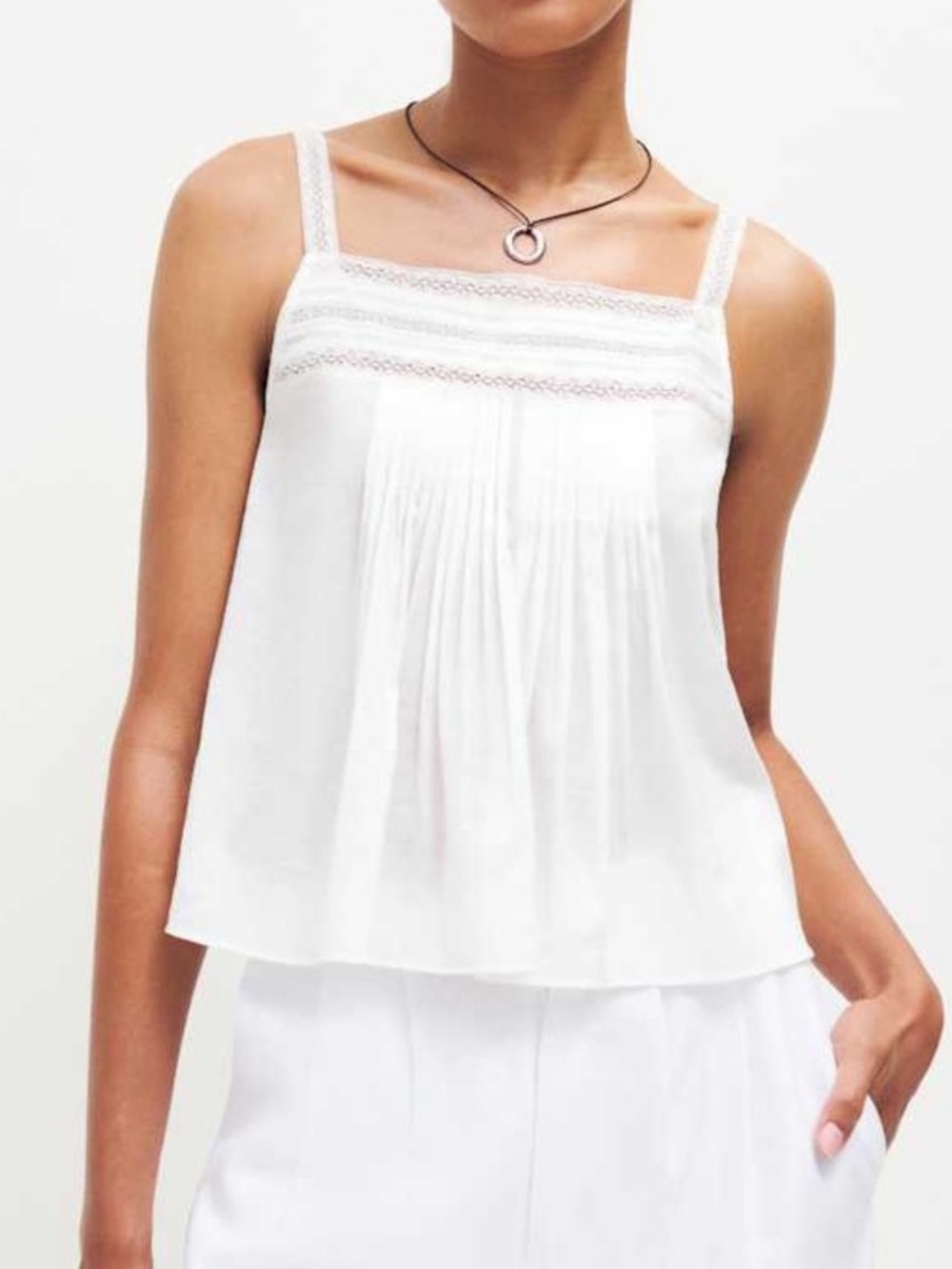 Reformation White Lela Top